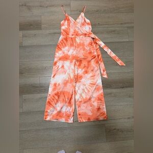 Orange and White Jumpsuit